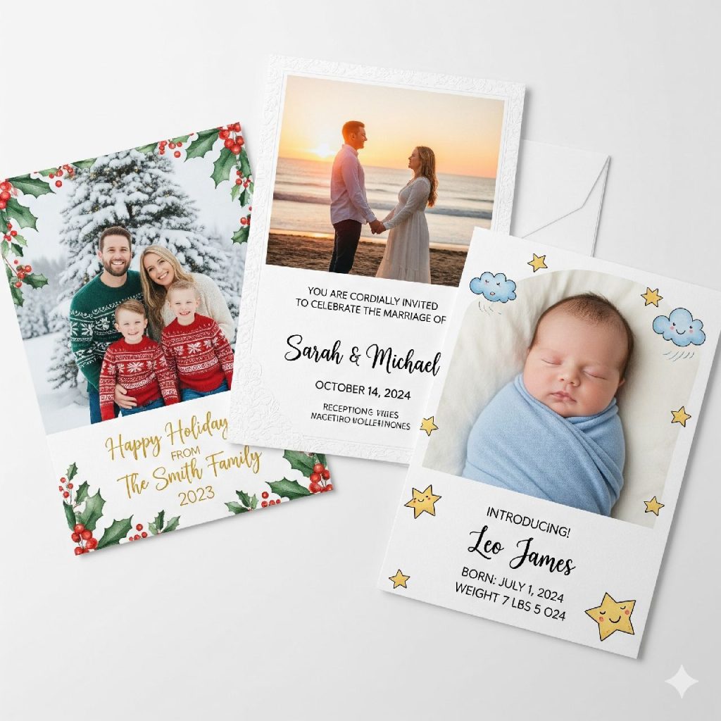 Fotokaarten af laten drukken