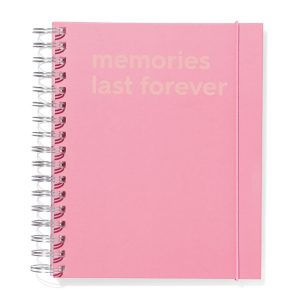 HEMA Fotoboek insteeketui met spiraal 22x17.5 roze