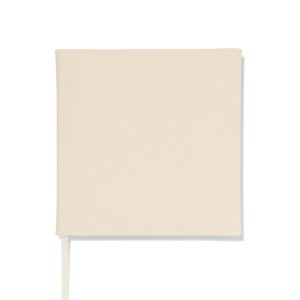 HEMA Gastenboek 24x24.5 linnen ecru