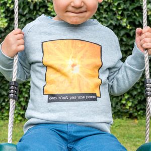 Sweater kind Blauw gemêleerd 5 - 6 jaar