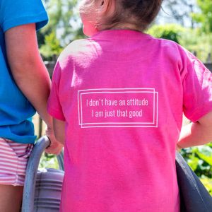 T-shirt kinderen roze Achterkant 12 - 14 jaar