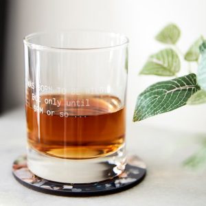 Gegraveerd whiskeyglas