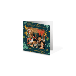 Kerstkaart Dubbel 10x10 Vierkant (per stuk)