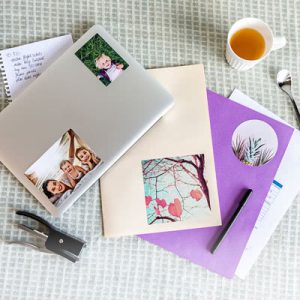 Grote stickers rechthoekig - Set van 4